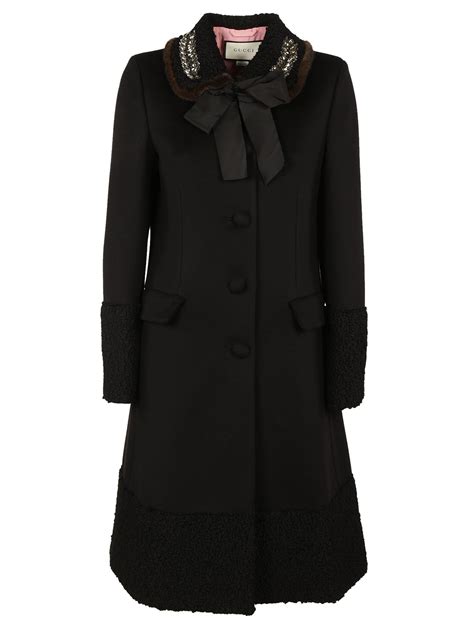 gucci black wool coat|Gucci wool jackets for women.